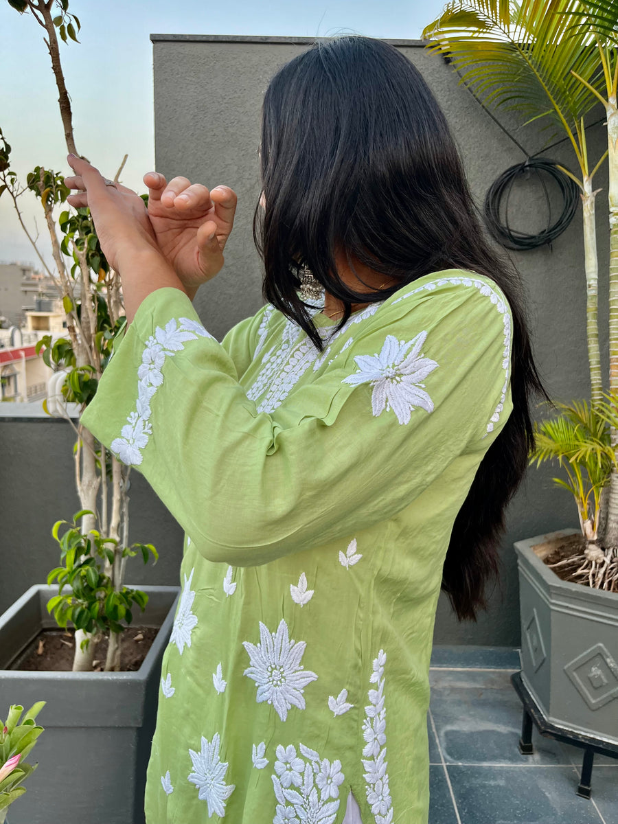 Premium Modal Chikankari Kurta