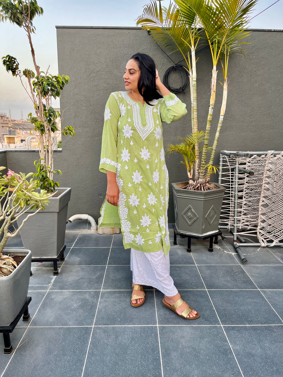 Premium Modal Chikankari Kurta