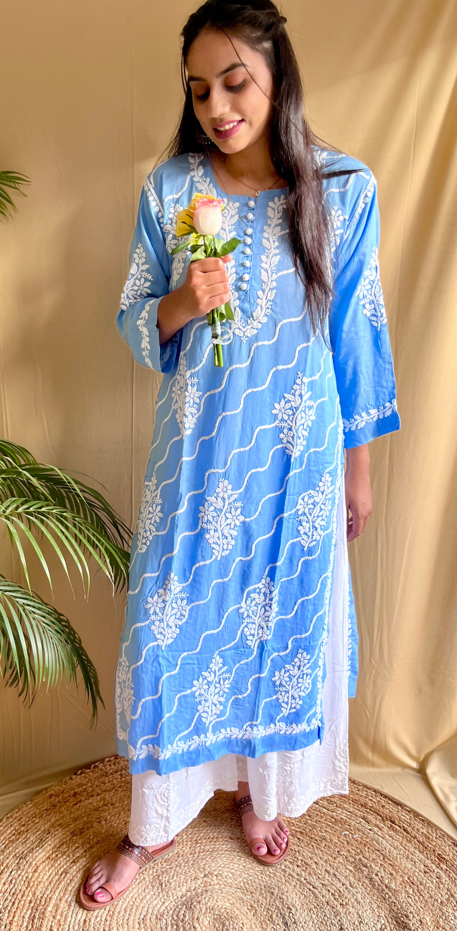 Premium Modal Chikankari Kurta
