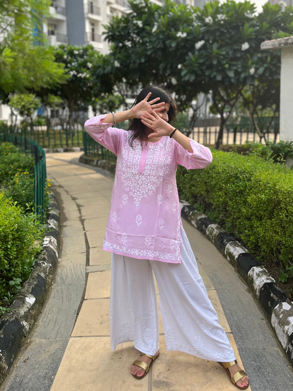 Short Chikankari Kurtis