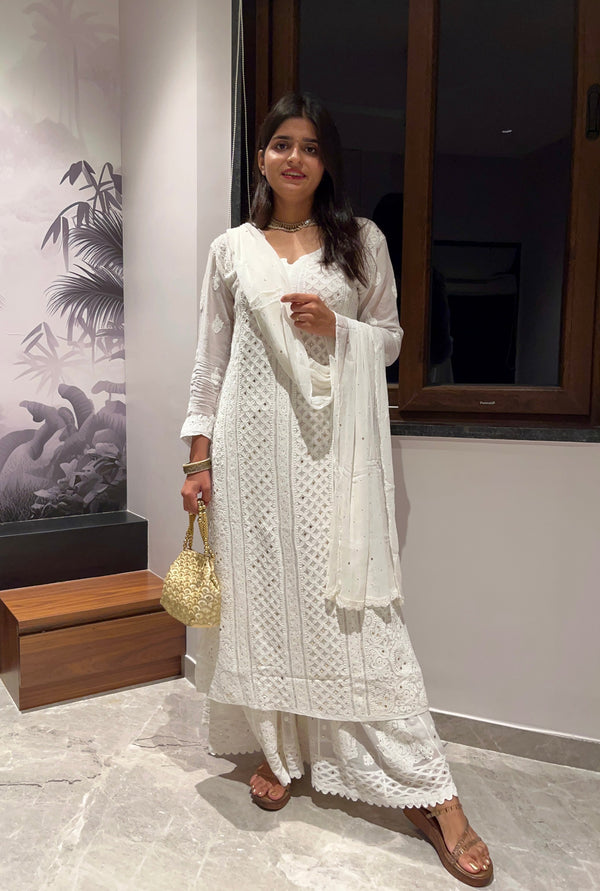 Chikankari Palazzo & Pants