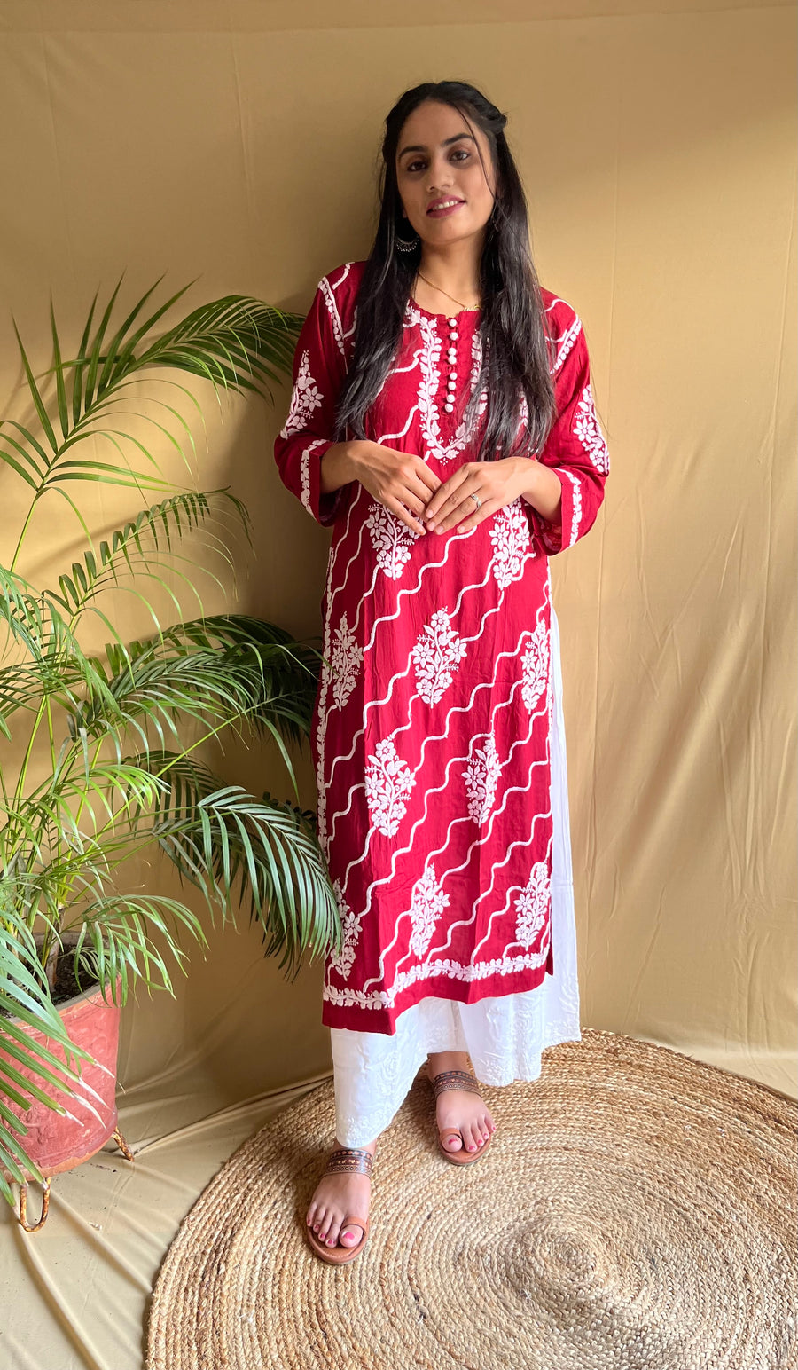 Premium Modal Chikankari Kurta