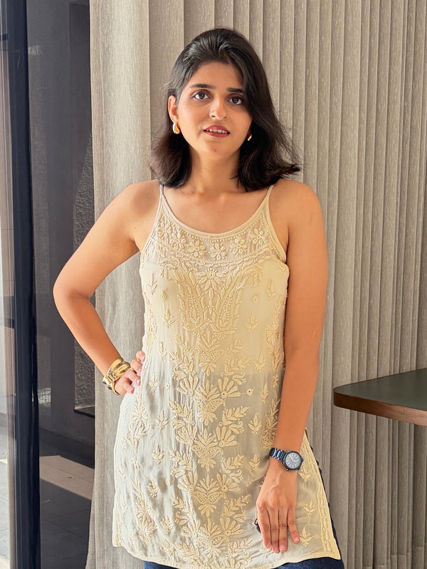 Short Chikankari Kurtis