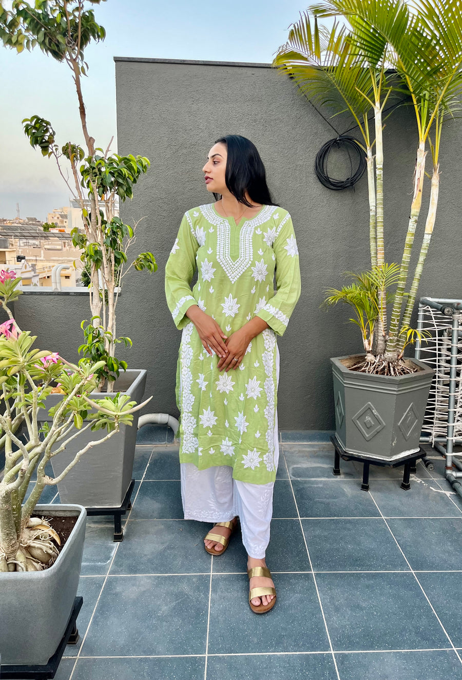 Premium Modal Chikankari Kurta
