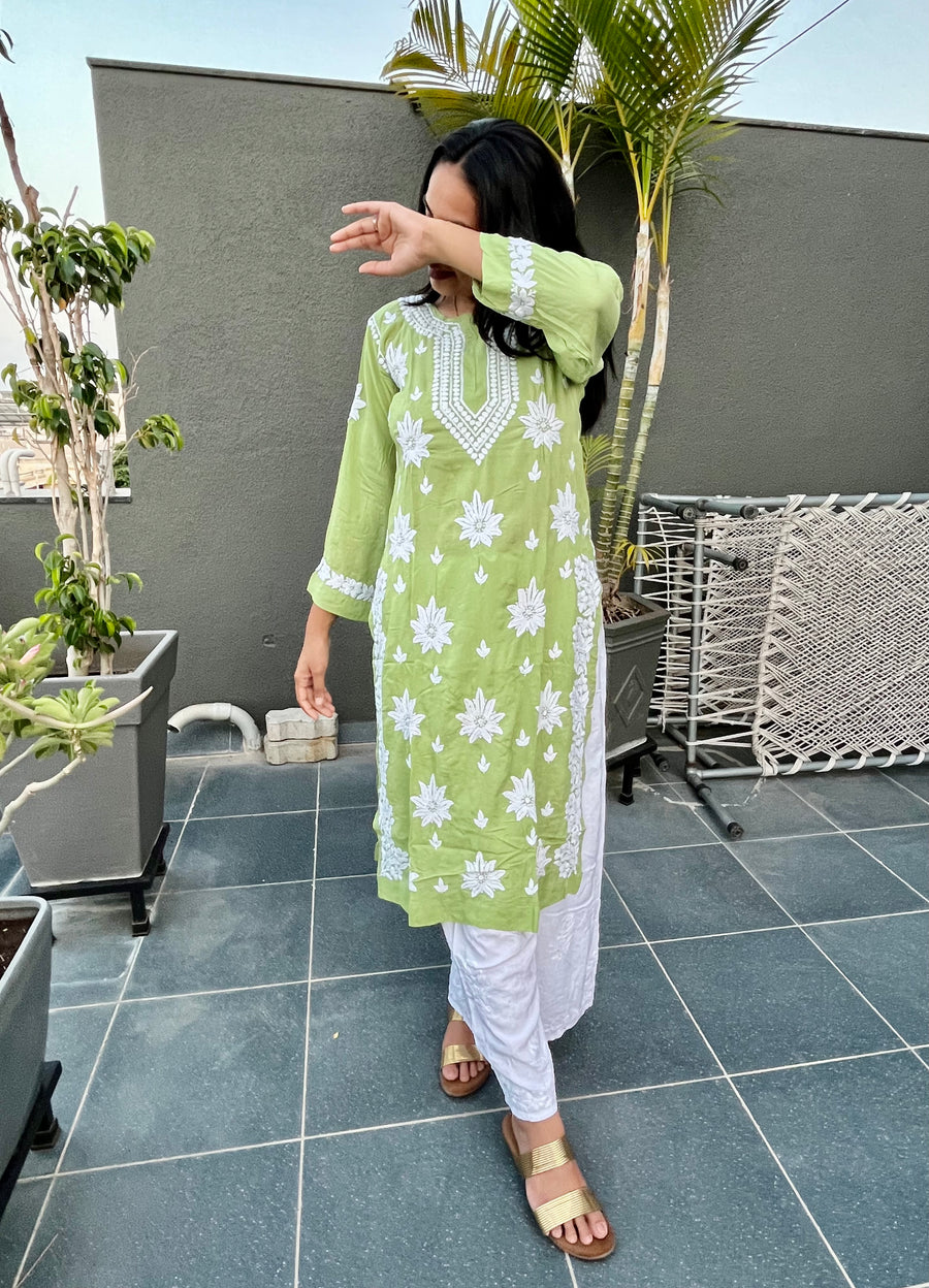 Premium Modal Chikankari Kurta